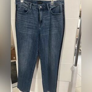Talbots Sequin-Sided Ankle Jeans size 14